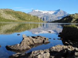 Ausblick auf den Alpjengletscher-Simplon